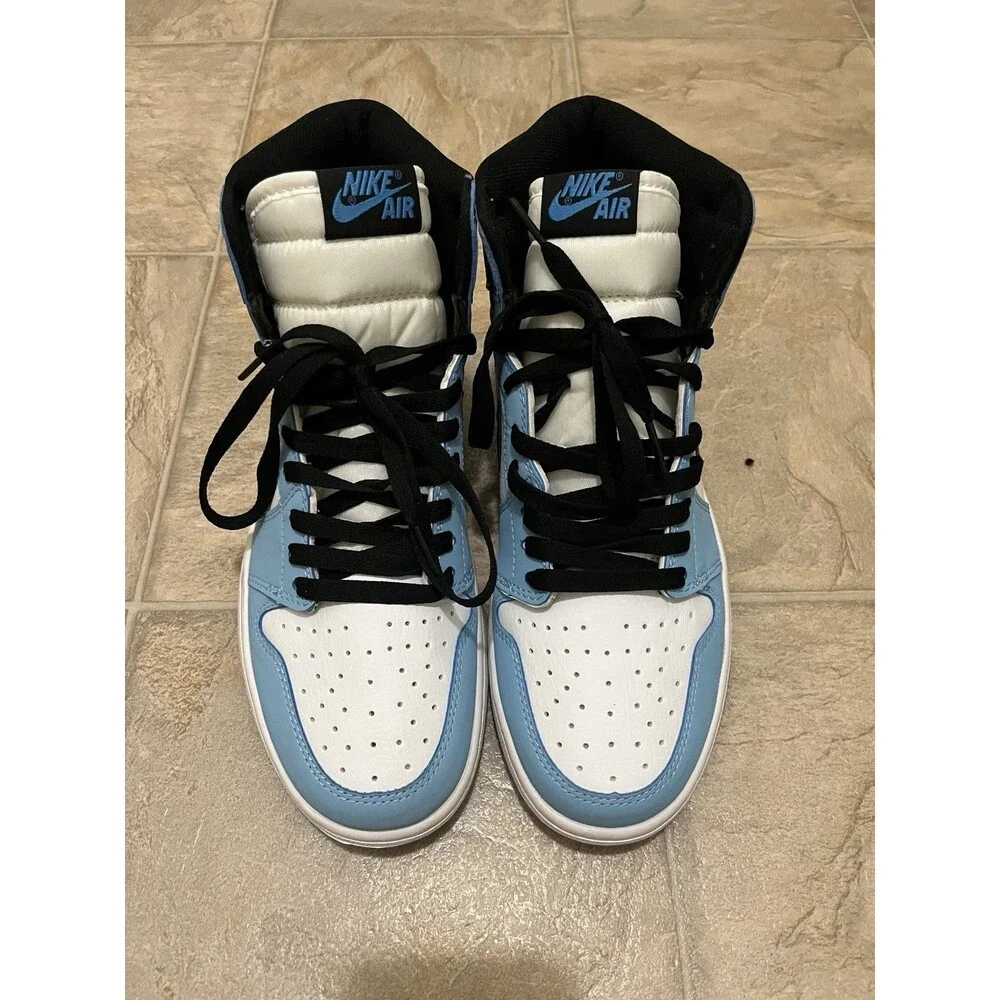 Jordan Air Jordan 1 Retro High OG University Blue White Black Sneakers Men 8.5